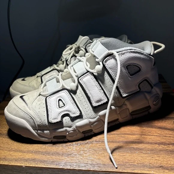 Nike Air More Uptempo 96 Photon Dust Grey-Metallic Silver, Size 11.5 FB3021-001 - Picture 4 of 8